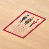 フェスティバルくるみクラッカークリスマスパーティーオープンハウス アクリル招待状 (レイダウン)