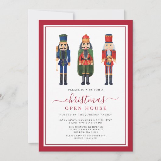 フェスティバルくるみクラッカークリスマスパーティーオープンハウス 招待状 (正面)