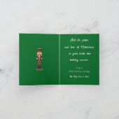 フェスティバルくるみクラッカーホリデーカード シーズンカード (内部)