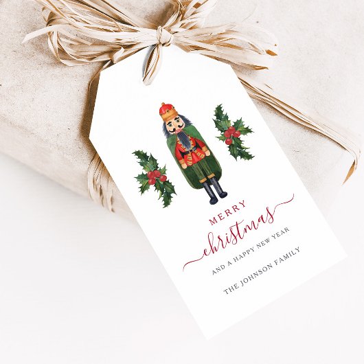 フェスティバルくるみクラッカーメリークリスマス ギフトタグ