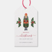 フェスティバルくるみクラッカーメリークリスマス ギフトタグ (正面)