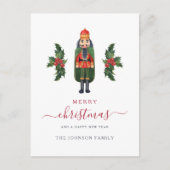 フェスティバルくるみクラッカーメリークリスマス シーズンポストカード (正面)