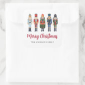 フェスティバルくるみクラッカーメリークリスマス スクエアシール (バッグ)