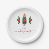 フェスティバルくるみクラッカーメリークリスマス ペーパープレート (正面)