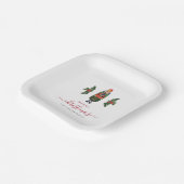 フェスティバルくるみクラッカーメリークリスマス ペーパープレート (傾斜あり)