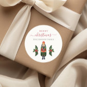 フェスティバルくるみクラッカーメリークリスマス ラウンドシール