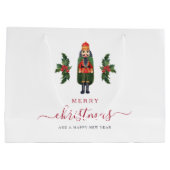 フェスティバルくるみクラッカーメリークリスマス ラージペーパーバッグ (裏面)