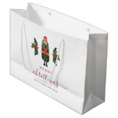 フェスティバルくるみクラッカーメリークリスマス ラージペーパーバッグ (正面アングル)