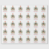 フェスティバルくるみ割りカーハッピークリスマスホリデー ラッピングペーパー (フラット)