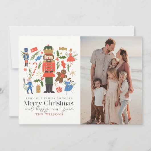 フェスティバルくるみ割りキャラクタークリスマスフォト シーズンカード (正面)