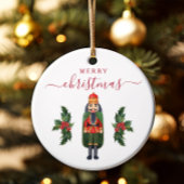 フェスティバルくるみ割り写真クリスマス セラミックオーナメント
