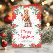 フェスティバルくるみ割り植物写真クリスマス シーズンカード