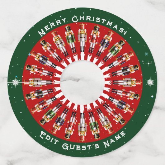 フェスティバルくるみ割り玩具兵 ワイングラスタグ (正面)