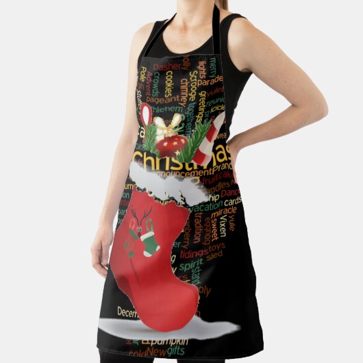 フェスティバルしゃれている:クリスマスシェフの特別な日 エプロン (インサイチュ)