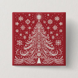 フェスティバルしゃれている：クリスマスツリーのボタンとパッチ 缶バッジ