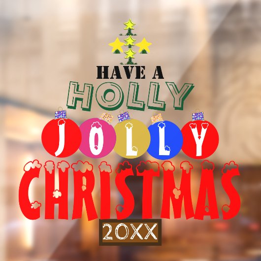 フェスティバルすてきクリスマスオーナメントツリー ウィンドウサイン (シート2)