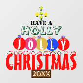 フェスティバルすてきクリスマスオーナメントツリー ウィンドウサイン (シート)