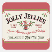 フェスティバルすてきクリスマスジェリーキャンディ スクエアシール (正面)