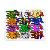 フェスティバルすてきミオウィクリスマス猫マグネット マグネット (横)