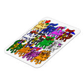 フェスティバルすてきミオウィクリスマス猫マグネット マグネット (左側)