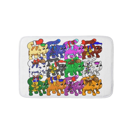 フェスティバルすてきミオウィクリスマス バスマット (正面)