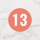 フェスティバルとはっきりしたカラー見本誕生日 コンフェッティ (スモール正面)