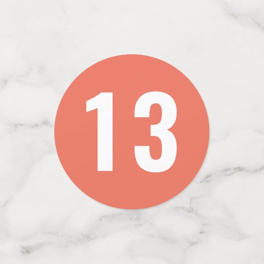 フェスティバルとはっきりしたカラー見本誕生日 コンフェッティ (スモール正面)