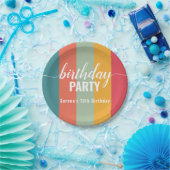 フェスティバルとはっきりしたカラー見本誕生日 ペーパープレート (パーティー)