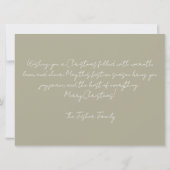 フェスティバルとエレガントクライストマストグリーティングカード カード (裏面)