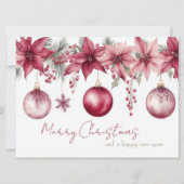 フェスティバルとエレガントクライストマストグリーティングカード カード (正面)