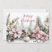 フェスティバルとエレガントクリスマスグリーティングカード カード (正面)