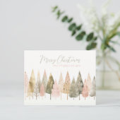 フェスティバルとエレガントクリスマスグリーティングカード ポストカード (スタンド正面)