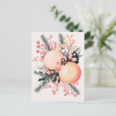 フェスティバルとエレガントクリスマス用挨拶はがき ポストカード (スタンド正面)