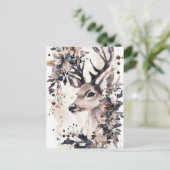 フェスティバルとエレガントクリスマス用挨拶はがき ポストカード (スタンド正面)