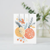 フェスティバルとエレガントクリスマス用挨拶はがき ポストカード (スタンド正面)