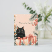 フェスティバルとエレガントクリスマス用挨拶はがき ポストカード (スタンド正面)