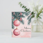 フェスティバルとエレガントクリスマス用挨拶はがき ポストカード (スタンド正面)