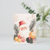 フェスティバルとエレガントクリスマス用挨拶はがき ポストカード (スタンド正面)