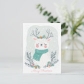 フェスティバルとエレガントクリスマス用挨拶はがき ポストカード (スタンド正面)