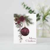 フェスティバルとエレガントクリスマス用挨拶はがき ポストカード (スタンド正面)