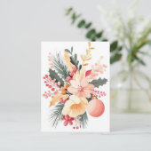 フェスティバルとエレガントクリスマス用挨拶はがき ポストカード (スタンド正面)