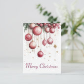 フェスティバルとエレガントクリスマス葉書 ポストカード (スタンド正面)