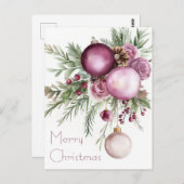 フェスティバルとエレガントクリスマス葉書 ポストカード (正面/裏面)