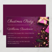 フェスティバルとエレガントパーティの招待状 招待状 (正面/裏面)