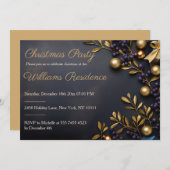 フェスティバルとエレガントパーティの招待状 招待状 (正面/裏面)