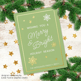 フェスティバルとエレガント季節のごあいさつ金ゴールド 箔シーズンカード