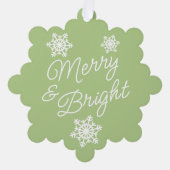 フェスティバルとエレガント季節のごあいさつ オーナメントカード (正面)