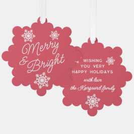 フェスティバルとエレガント季節のごあいさつ オーナメントカード