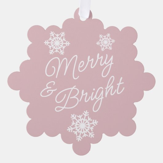 フェスティバルとエレガント季節のごあいさつ オーナメントカード (正面)