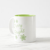 フェスティバルとエレガント季節のごあいさつ ツートーンマグカップ (正面左)